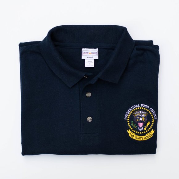 Rare Vintage from 1990s Presidential Food Service White House Polo Shirt NEW - Picture 1 of 6